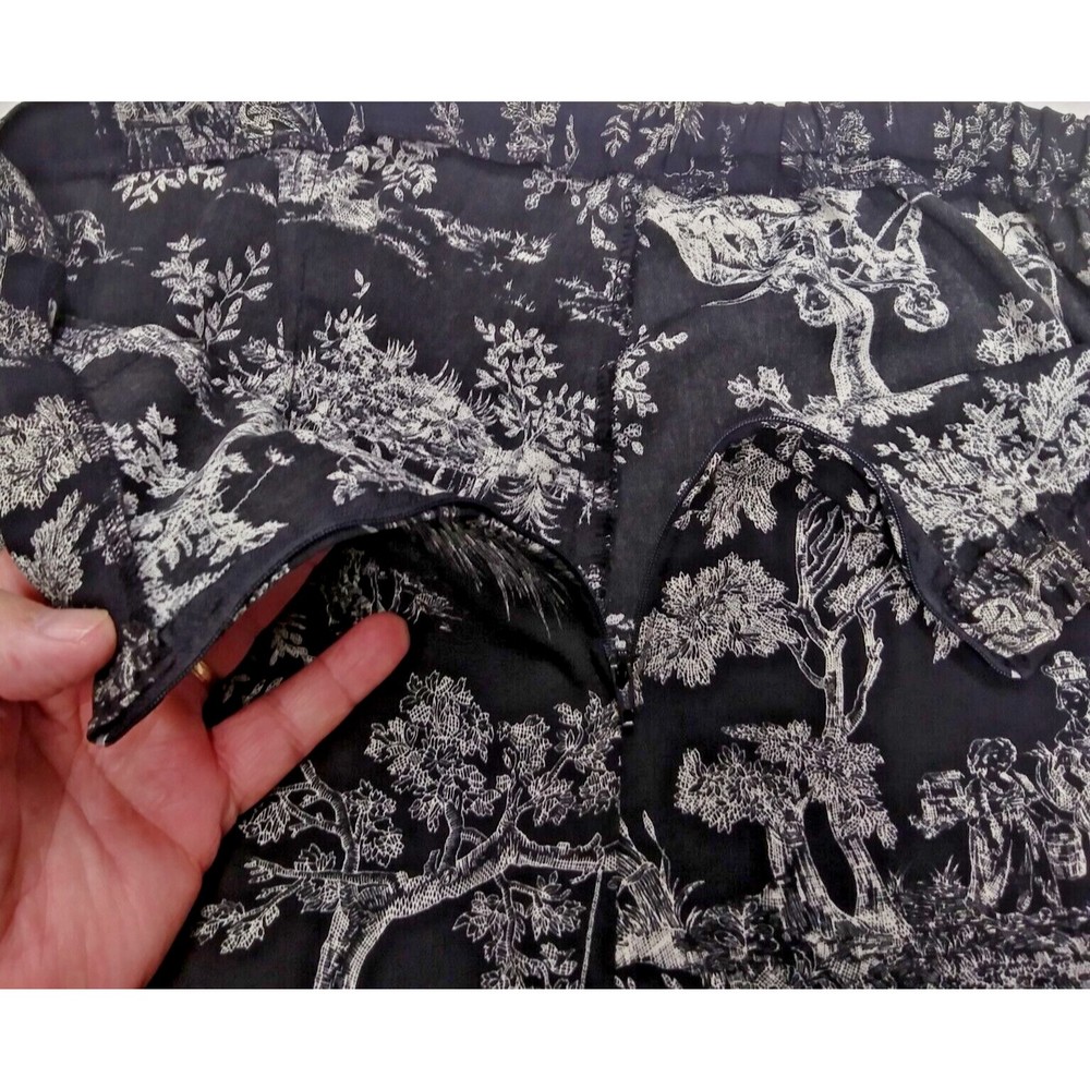 Vintage Kathie Lee Collection Retro Skirt BoHo Size 12 Bohemian Black Tree Y2K - Picture 3 of 8
